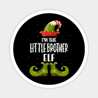 Im The Little Brother Elf Christmas Magnet
